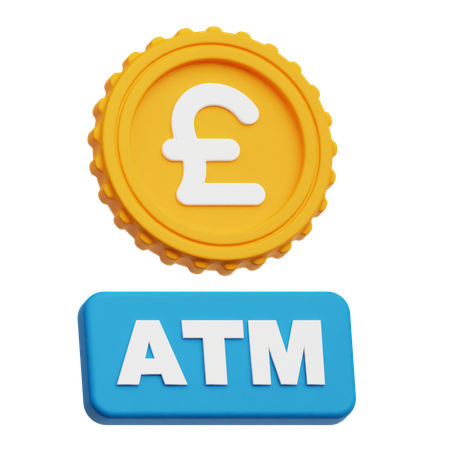 Pound Sterling Atm  3D Icon