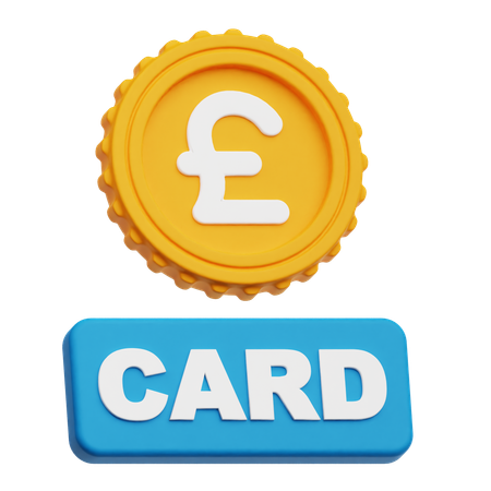 Pound Sterling Card  3D Icon