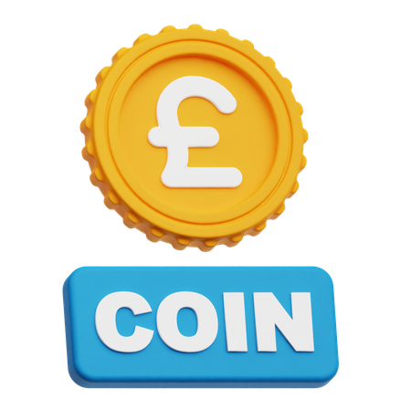Pound Sterling Coin  3D Icon
