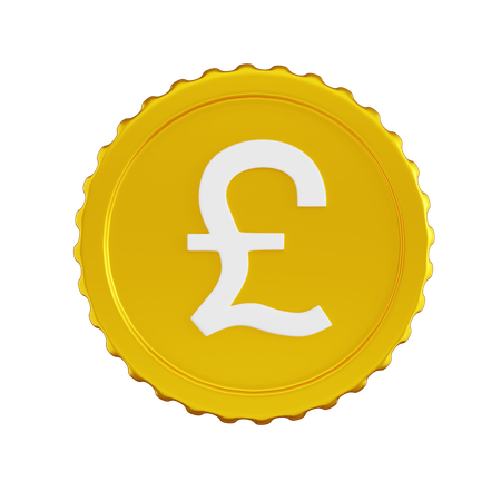 Pound Sterling Coin  3D Icon