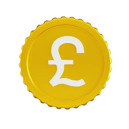 Pound Sterling Coin  3D Icon