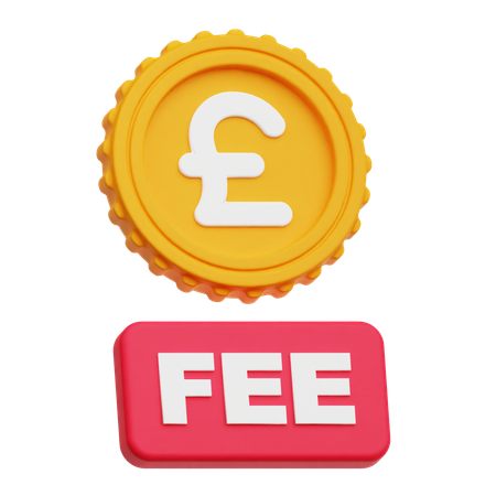 Pound Sterling Fee  3D Icon