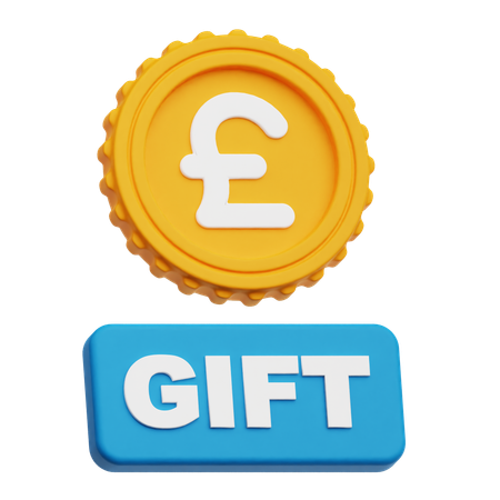 Pound Sterling Gift  3D Icon