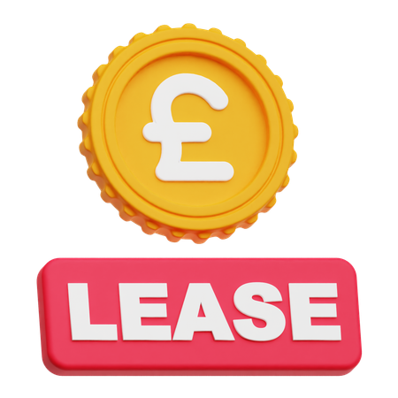 Pound Sterling Lease  3D Icon