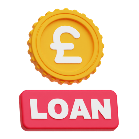 Pound Sterling Loan  3D Icon