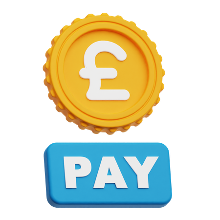 Pound Sterling Pay  3D Icon