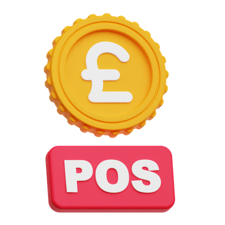 Pound Sterling Pos  3D Icon