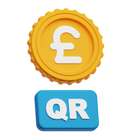 Pound Sterling Qr  3D Icon