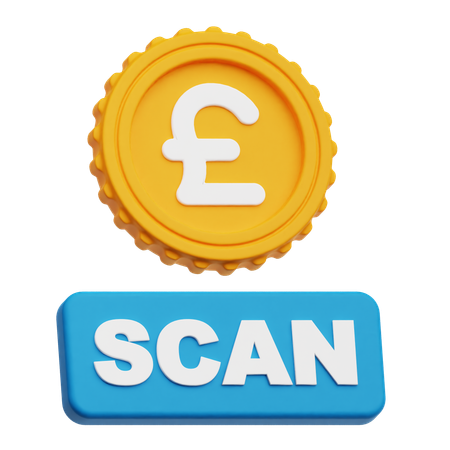 Pound Sterling Scan  3D Icon