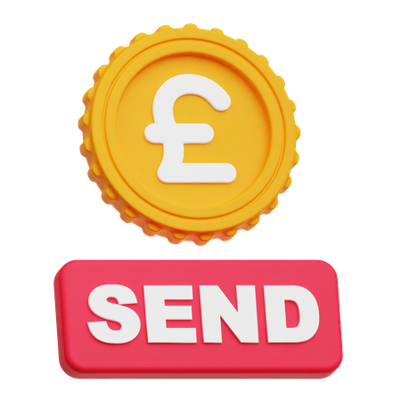 Pound Sterling Send  3D Icon
