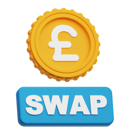Pound Sterling Swap  3D Icon