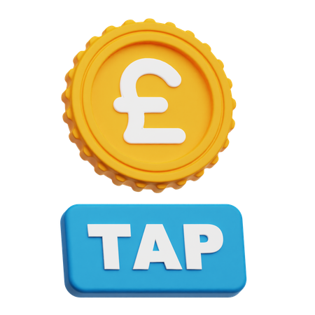 Pound Sterling Tap  3D Icon