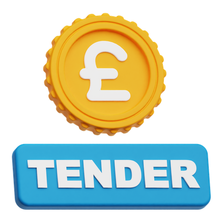 Pound Sterling Tender  3D Icon