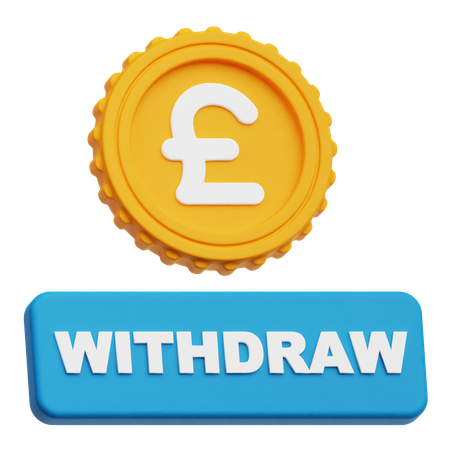 Pound Sterling Withdraw  3D Icon