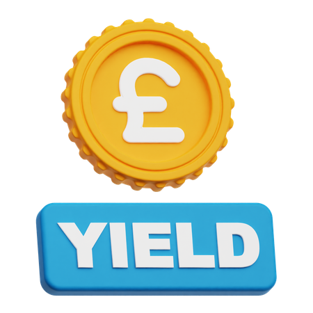 Pound Sterling Yield  3D Icon