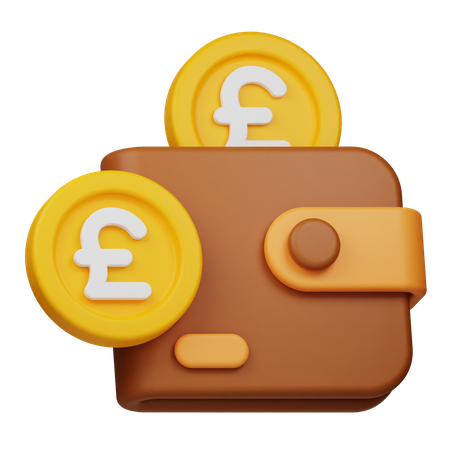 Pound Wallet  3D Icon