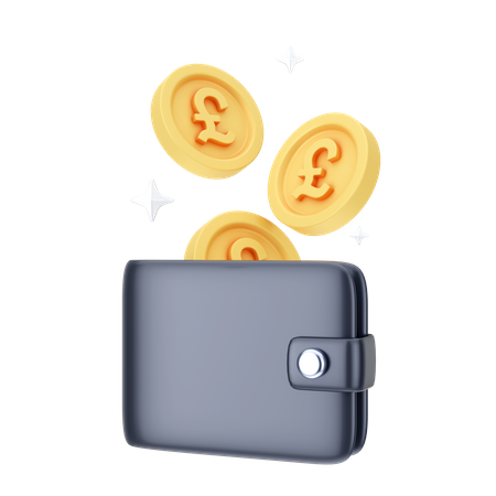 Pound Wallet 3D Icon