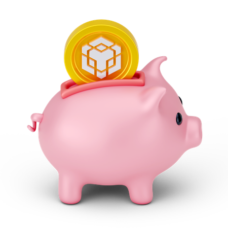 Poupança binance  3D Icon