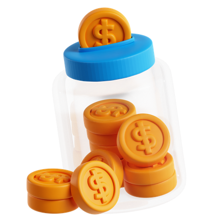Poupar dinheiro  3D Icon
