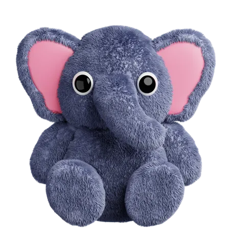 Poupée éléphant animal mignon  3D Icon