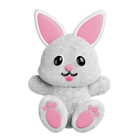 Poupée lapin animal mignon  3D Icon