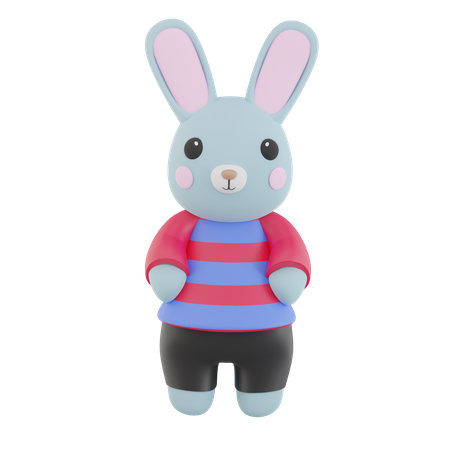 Jolie poupée lapin  3D Icon