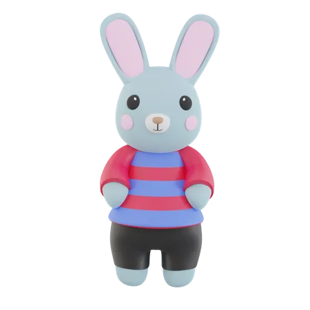 Jolie poupée lapin  3D Icon