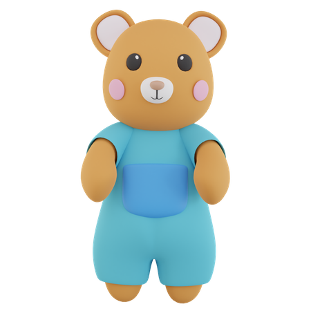 Poupée ours  3D Icon