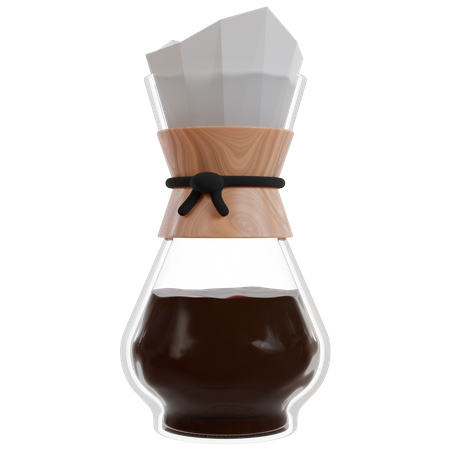 Pour Over Glass  3D Icon