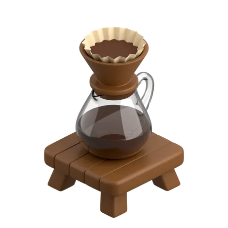 Pour Over Glass  3D Icon