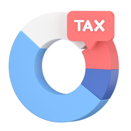 Pourcentage d'impôt  3D Icon