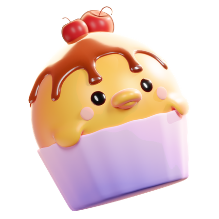 Petits gâteaux de poussin  3D Icon