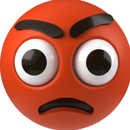 Pouting Emoji  3D Icon