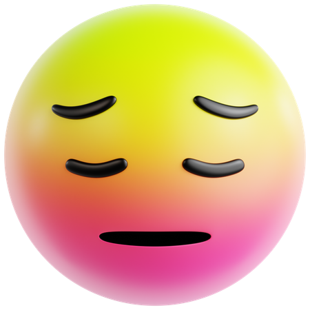 Pouting Sorry Face  3D Icon