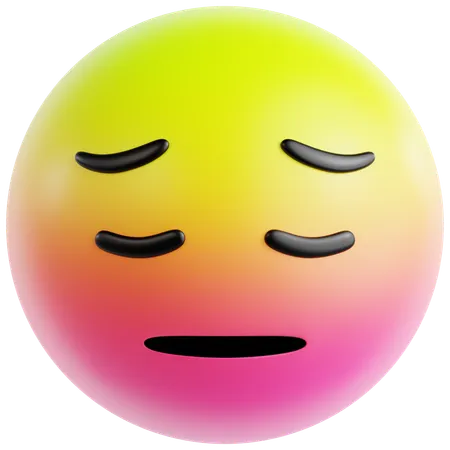 Pouting Sorry Face  3D Icon