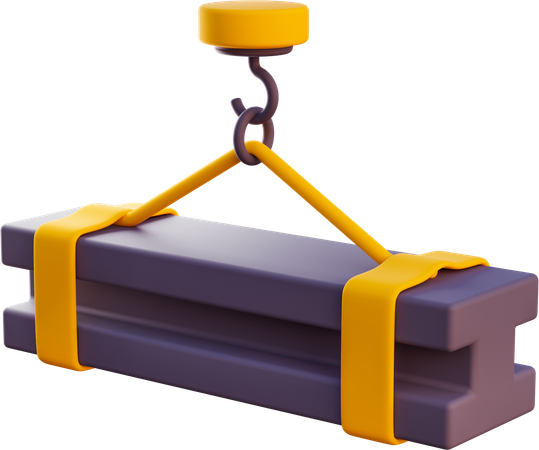 Poutre métallique soulevée  3D Icon