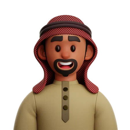 Povo árabe  3D Icon