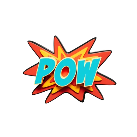 Pow Sticker  3D Sticker