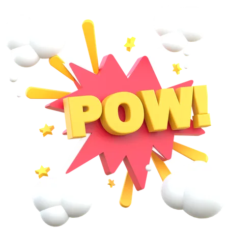 Pow Sticker  3D Sticker