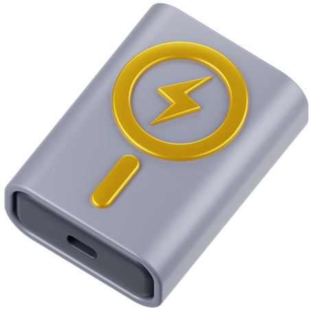 パワー・バンク  3D Icon