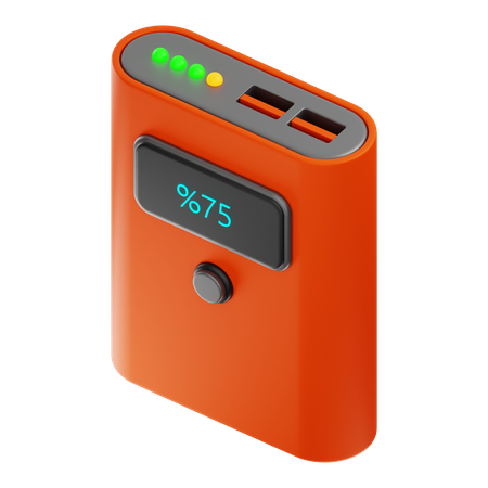 Power Bank 3D Icon