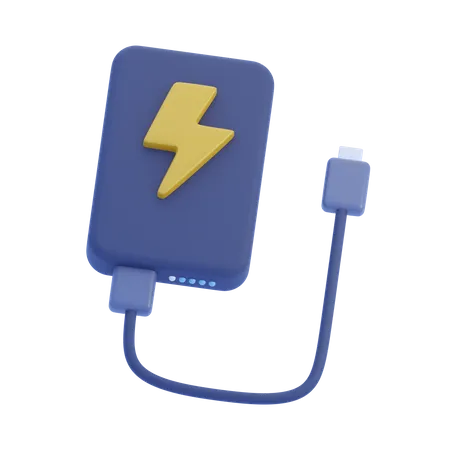 Power Bank 3 D Gadget 3D Icon