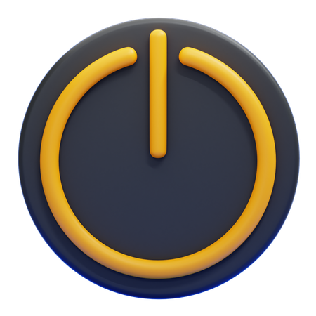 電源スイッチ  3D Icon