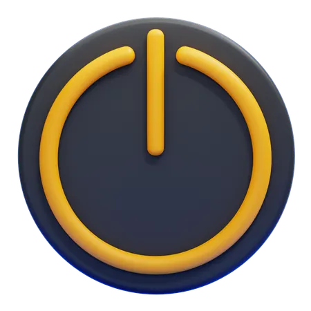 電源スイッチ  3D Icon