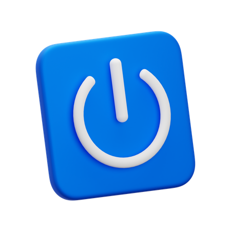 電源スイッチ  3D Icon