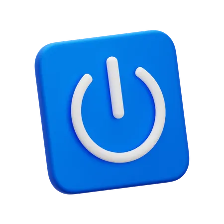 電源スイッチ  3D Icon