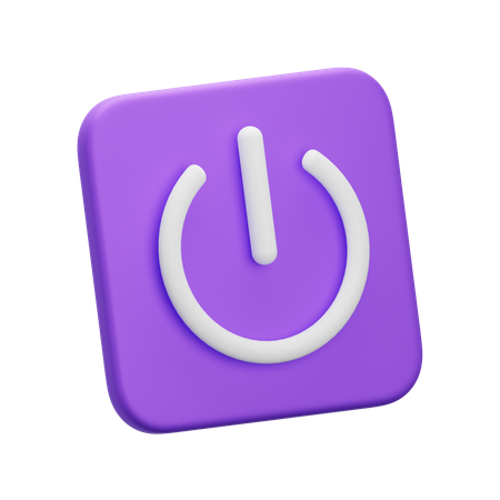 電源スイッチ  3D Icon