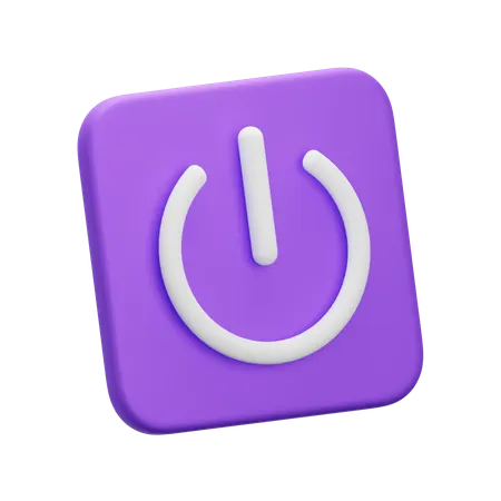 電源スイッチ  3D Icon
