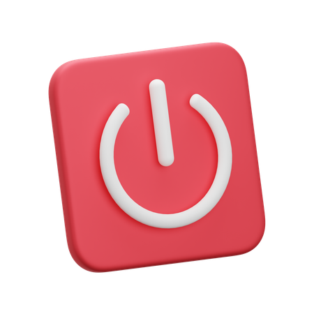 電源スイッチ  3D Icon