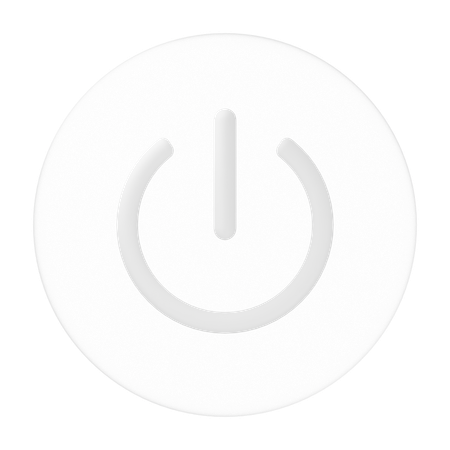 電源スイッチ  3D Icon